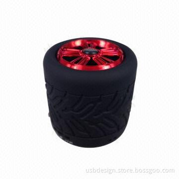 Tire roller smartphone Bluetooth portable mini speaker